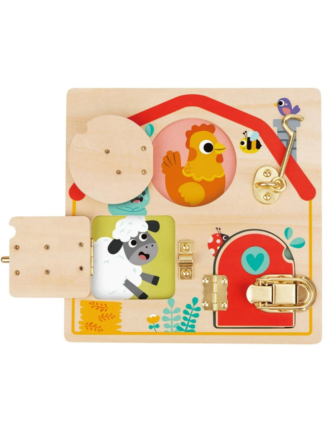 TOOKYLAND Wooden Latches Activity Board