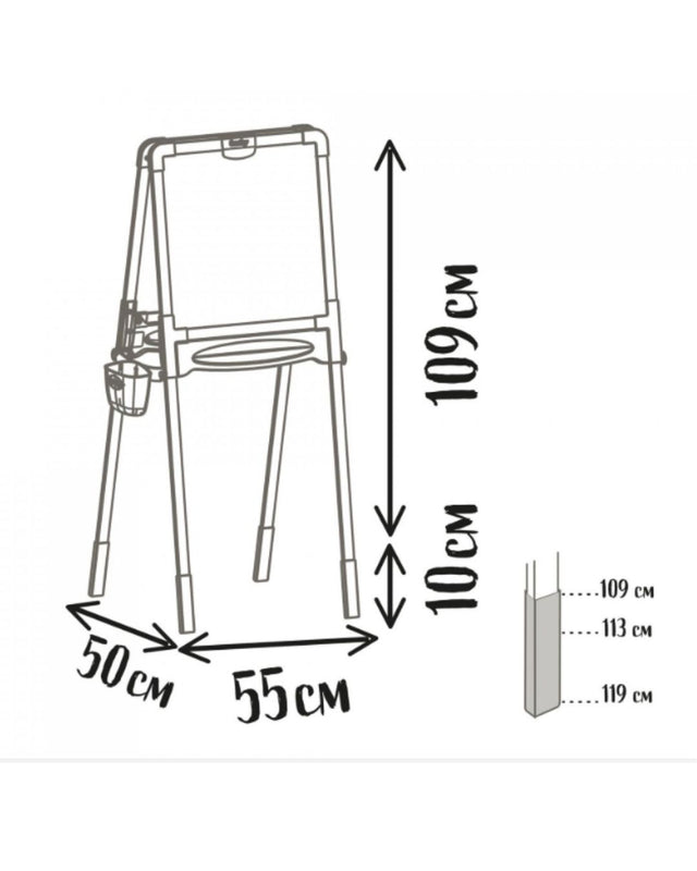 Smoby Wooden Easel , Age 3+