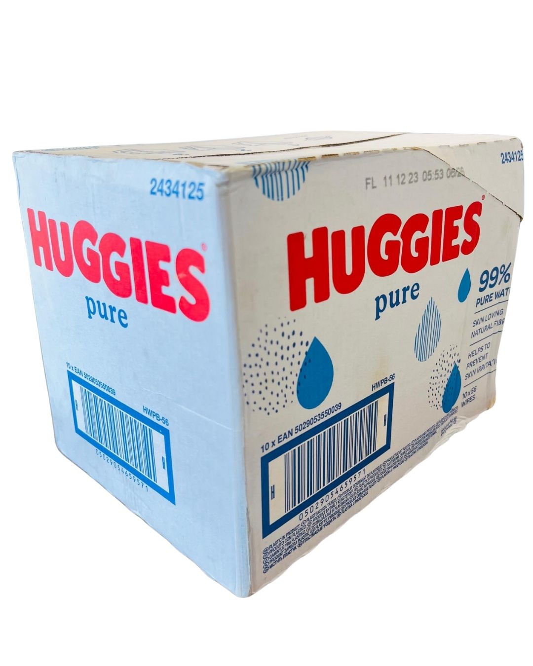 Huggies Pure Baby Wipes (10 x 48)- 480 Count