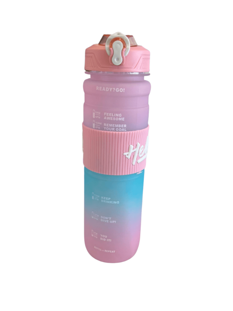 Hello Print Plastic Water Bottle-1000ml (available in 3 colors)