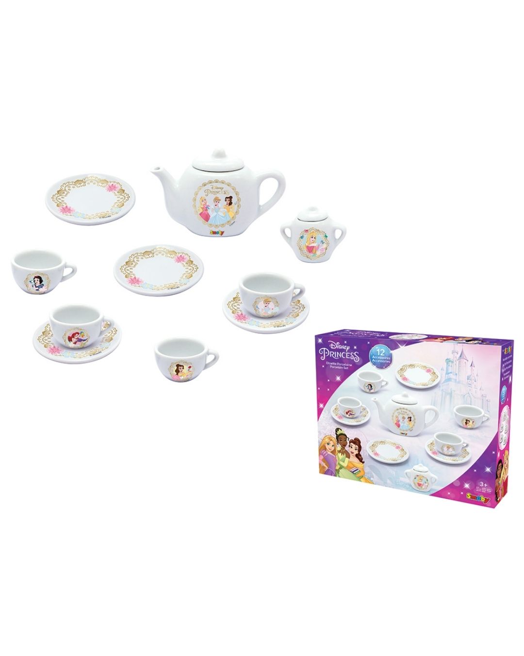 Disney Princess Porcelain Tea Set , Age 3+