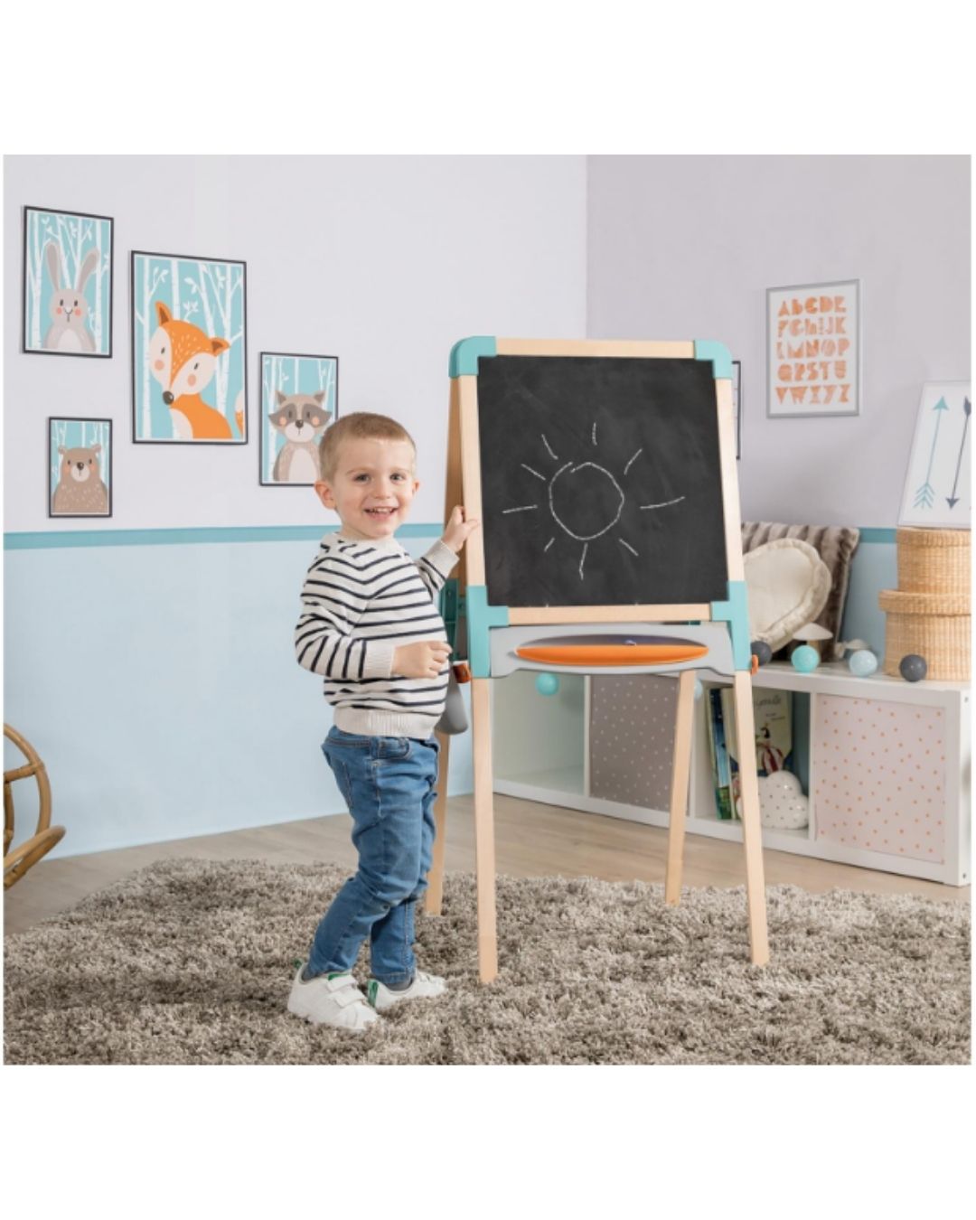 Smoby Wooden Easel , Age 3+