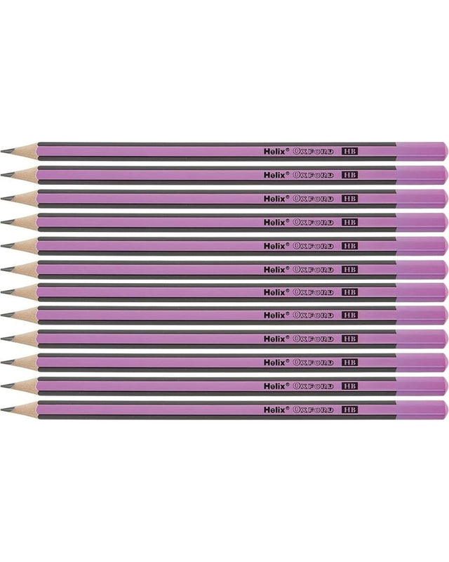 Oxford Helix Eco Pack of 12 Pencils - Pink