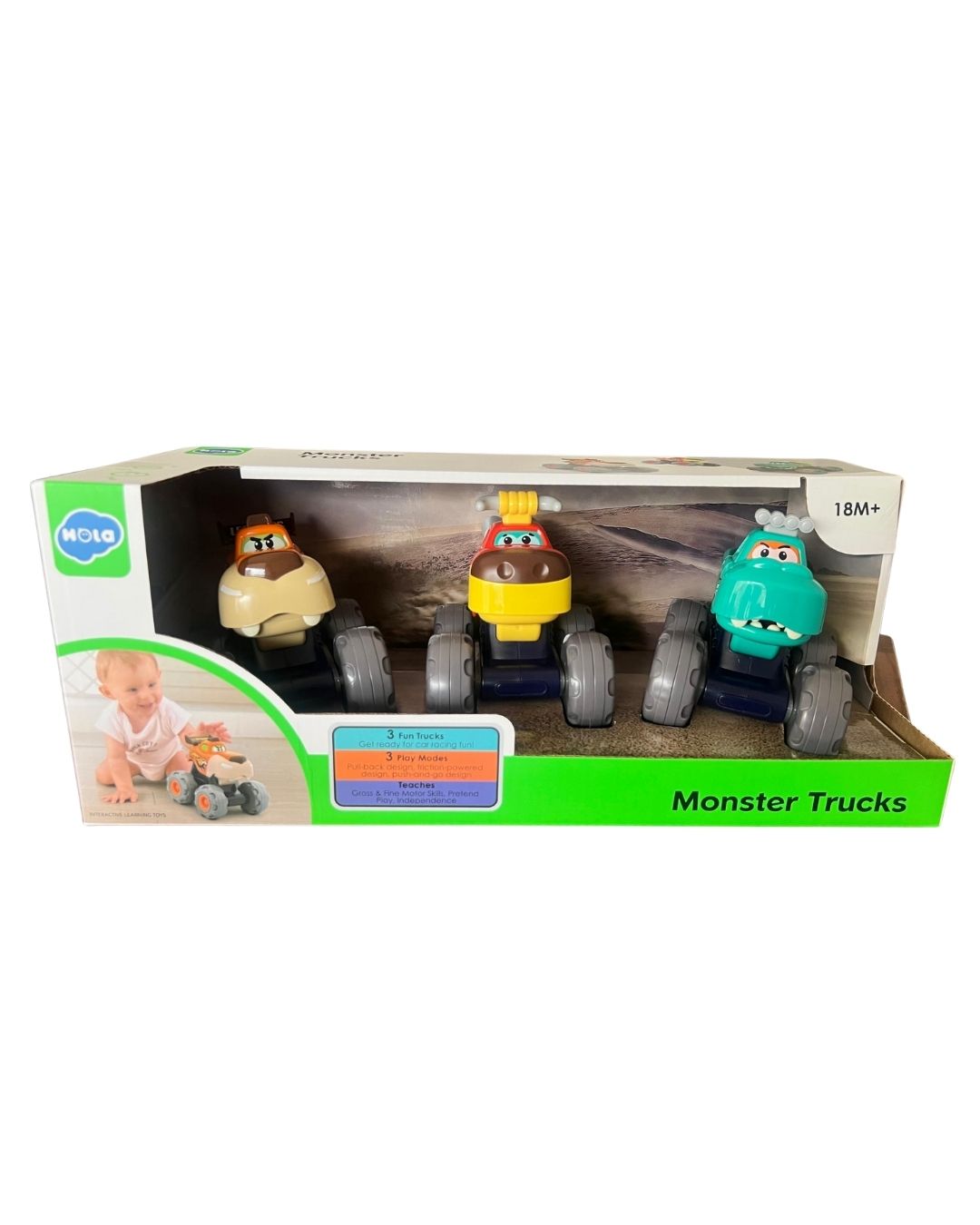 Animal Theme Monster Truck Gift Set Age 12m+