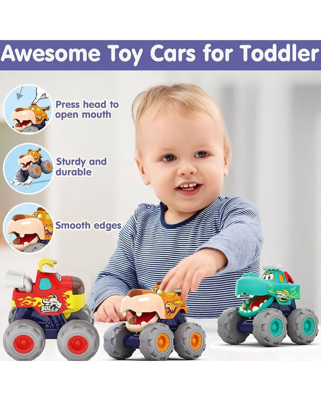 Animal Theme Monster Truck Gift Set Age 12m+