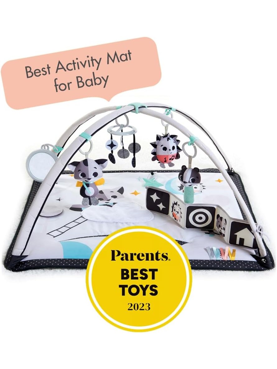 Tiny Love Black & White Gymini, 2-in-1 Musical Baby Play Mat