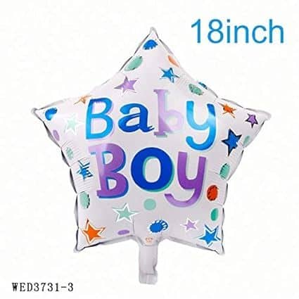 1st Birthday Blue Theme Foil Balloon Set - Pack of 5