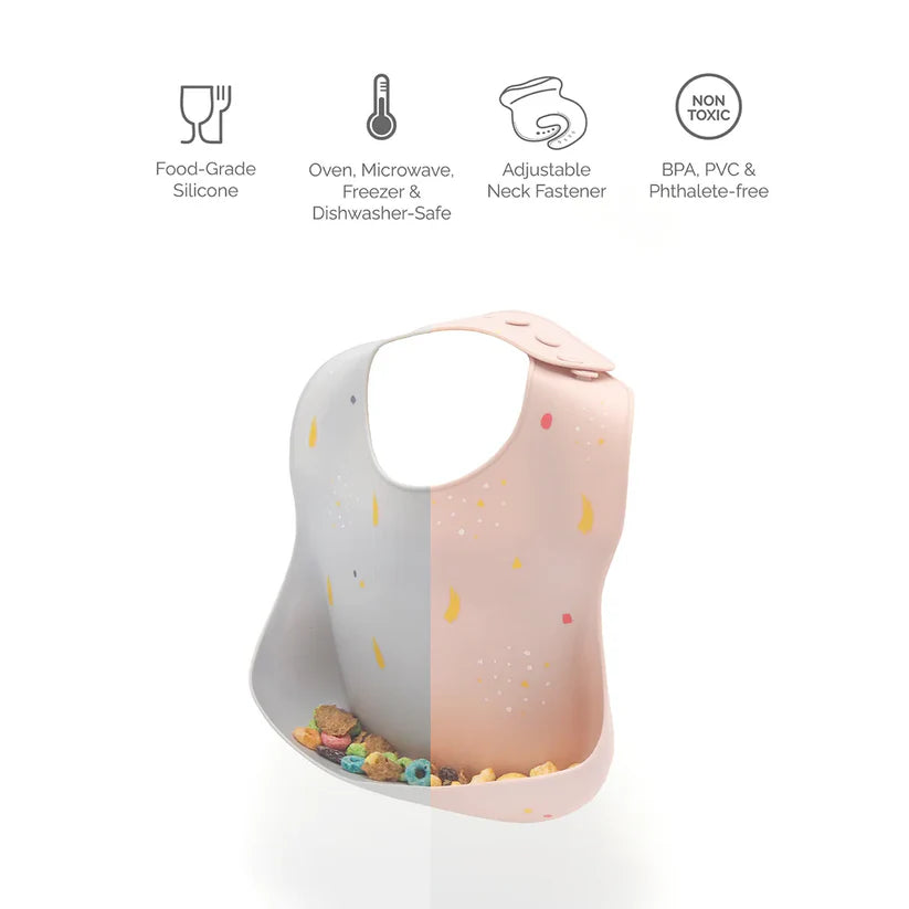 Oribel Baby Silicone Bib (2 colors available)
