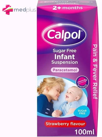 CALPOL INFANT 2+ SUSP 100ML (S/BERRY)