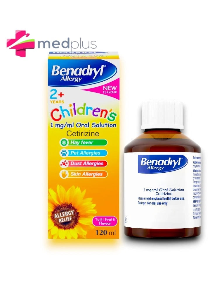 BENADRYL ALLERGY CHILDREN SYR. 120ML 2+