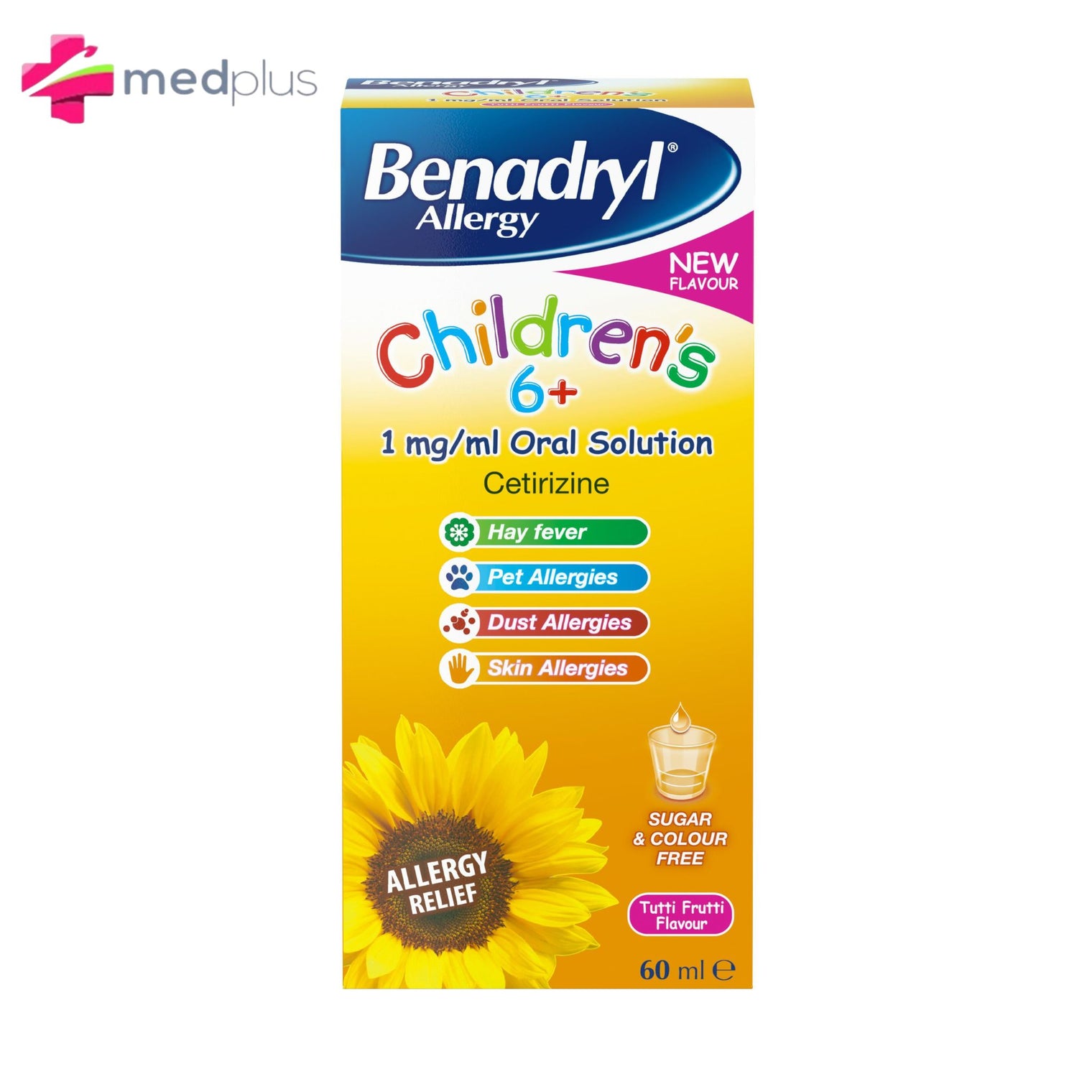 BENADRYL ALLERGY CHILDREN 6+ SYR. *60ML