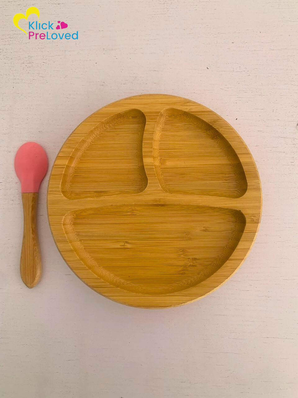 Preloved 3 in 1 Love Earth Bamboo Plate (Gently Used)