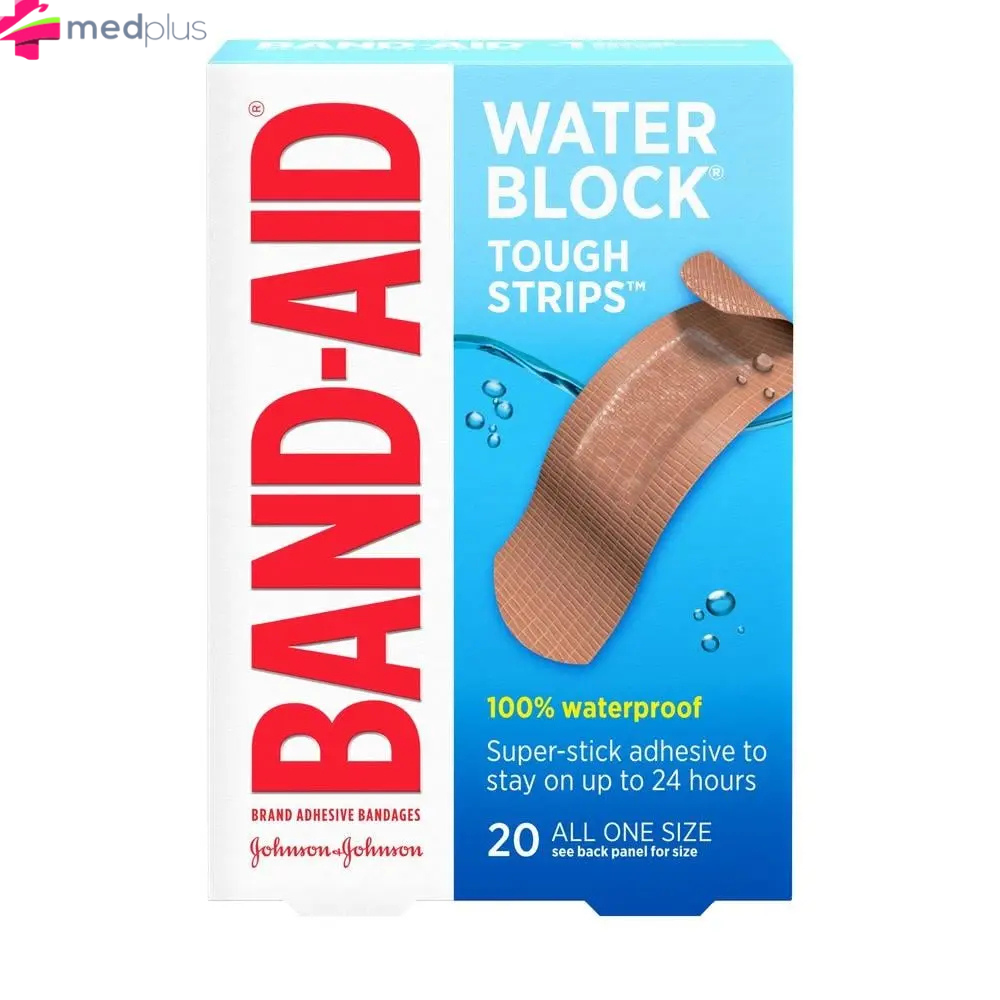 BAND-AID WATERPROOF TOUGH STRIPS *20