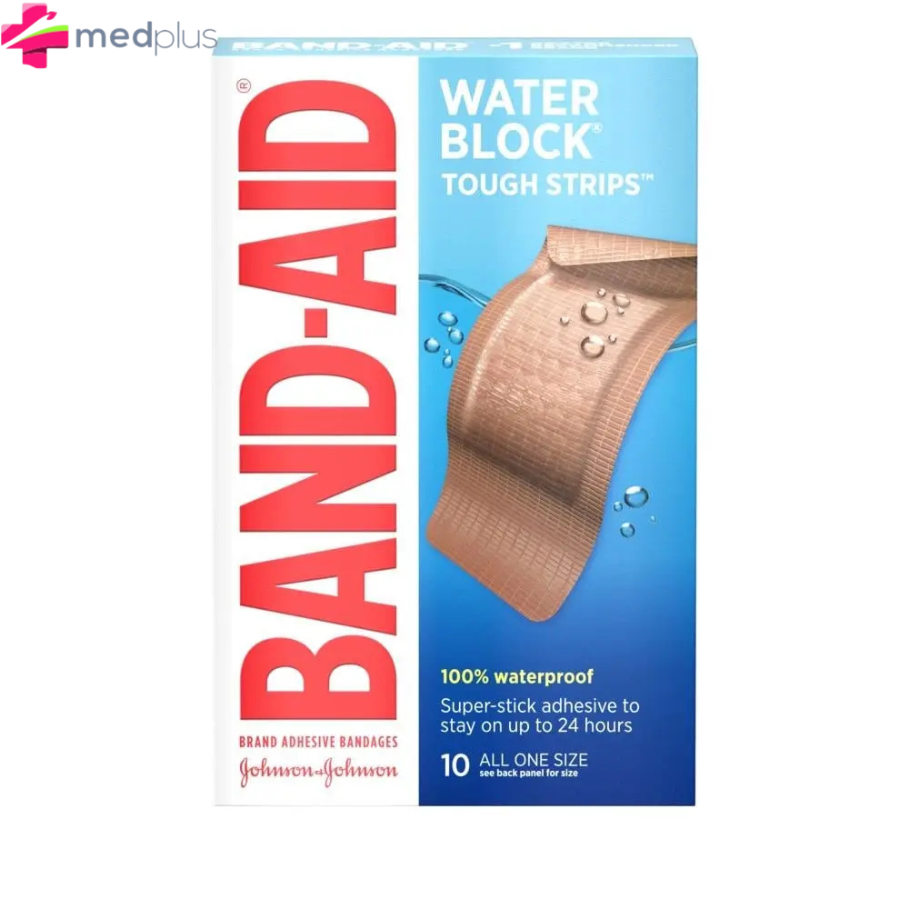 BAND-AID WATERPROOF TOUGH STRIPS *10