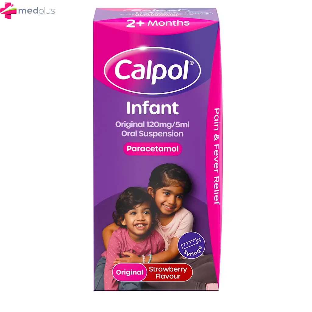 CALPOL INFANT SUS. 2+ 200ML S/BERRY S/F