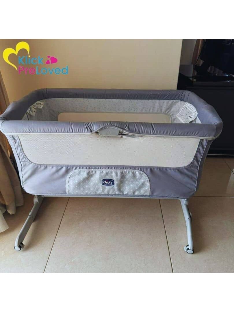 PreLoved Chicco Next2Me Forever Sleeptime - Grey (Gently Used)