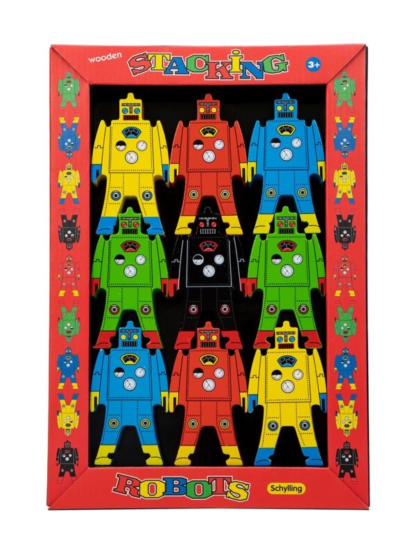 Schylling Wooden Stacking Robots
