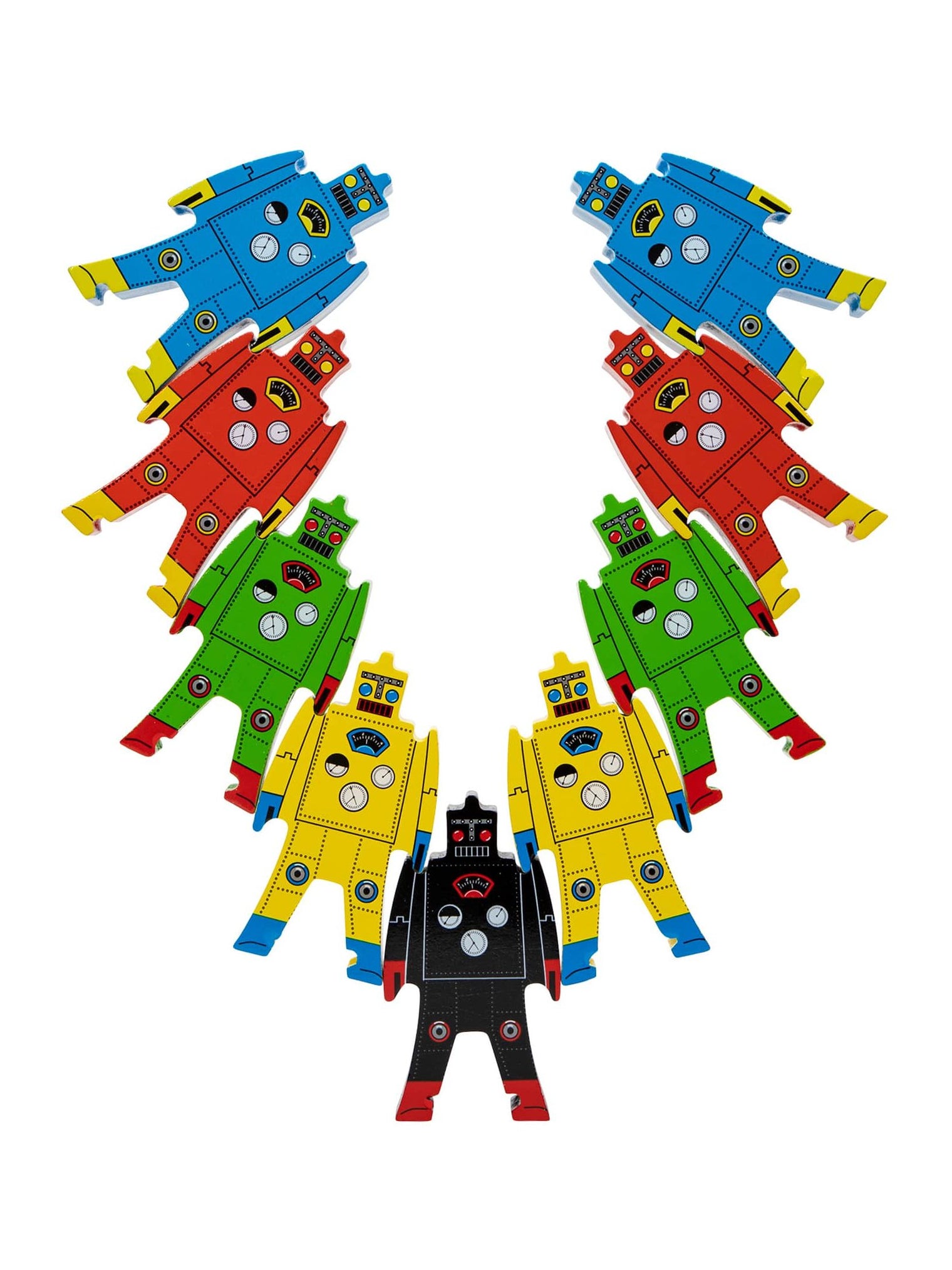 Schylling Wooden Stacking Robots