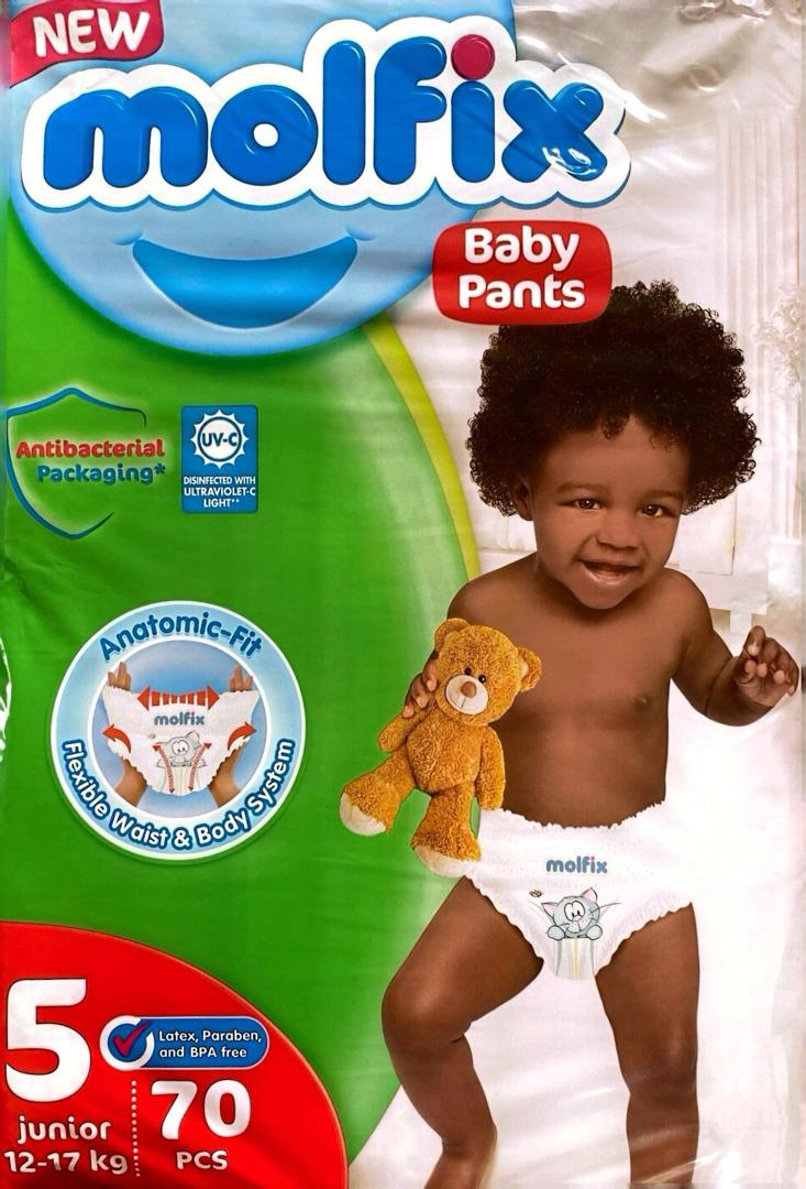 Molfix Nappy Pants Junior Size 5 12-17kg (70 pack)
