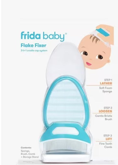 FlakeFixer the 3-in-1 Cradle Cap System by Fridababy