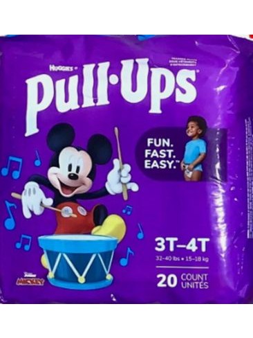 Huggies Pull Ups Training Pants, 15 - 18kg (3T-4T) - 20pcs