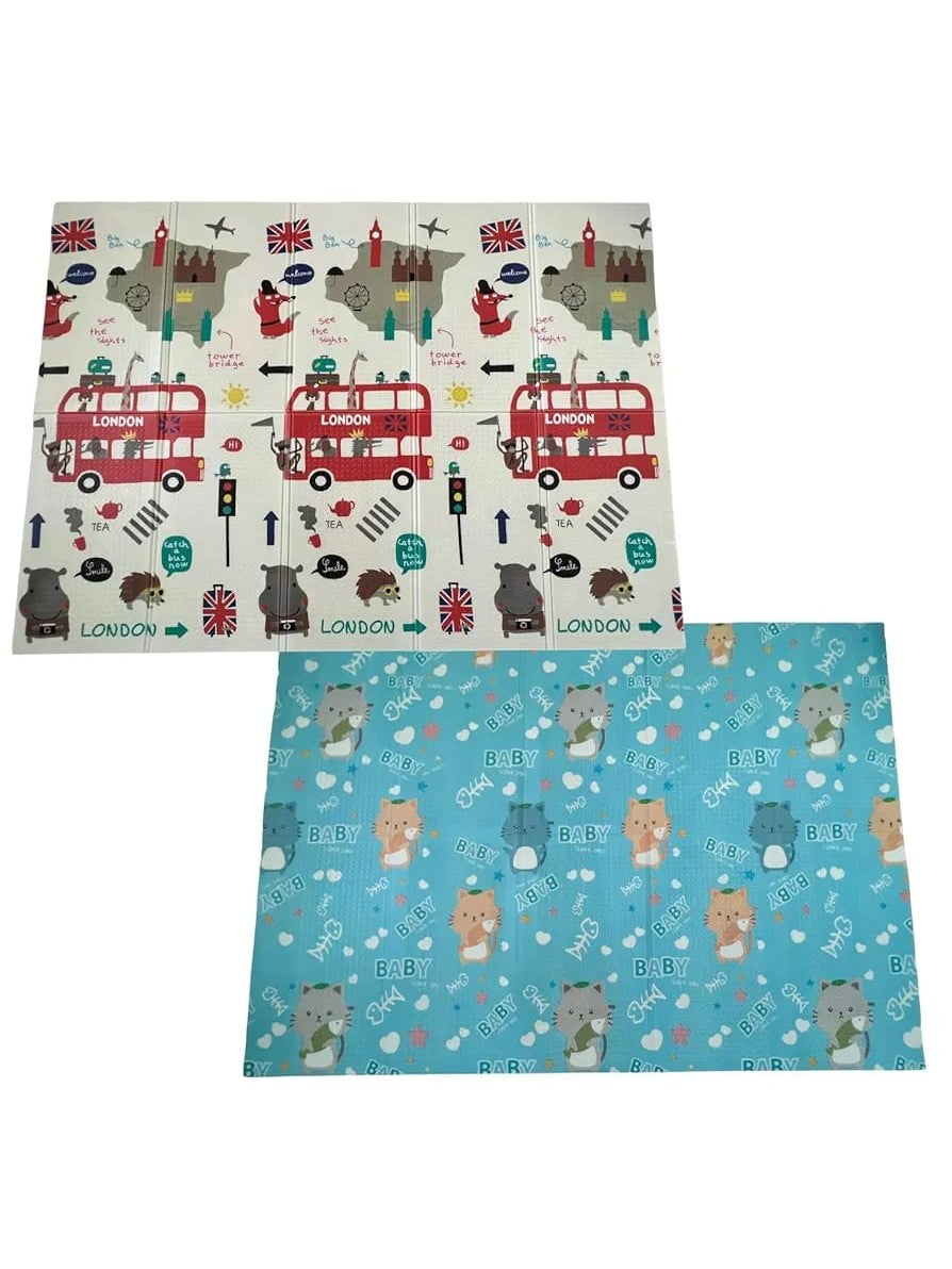 Kids Play Mat Double Sided - London/Baby