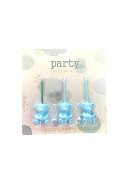 Teddy Birthday Candle Sticks (Available in 2 different colors)