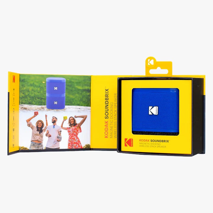 KODAK SOUNDBRIX Magnetic Splittable Bluetooth Speaker - Available in 6 Colours
