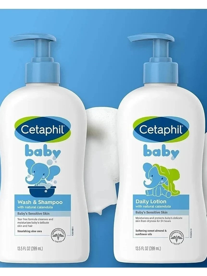 Cetaphil Baby Wash & Shampoo and Lotion Duo Set