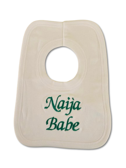 Naija Babe & Area Boy Bib Designs (Available in two different designs)