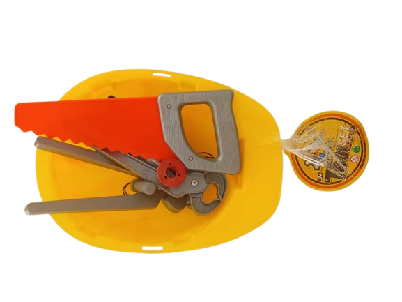 Kid's Engineer Costume- Helmet And Tools