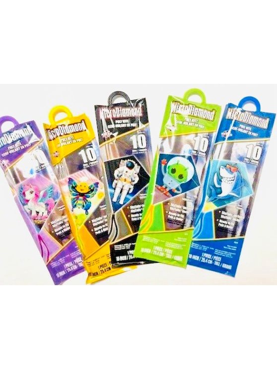 MicroDiamond Nylon Kite 10-Inch-Tall with Handle Line and QuikClip