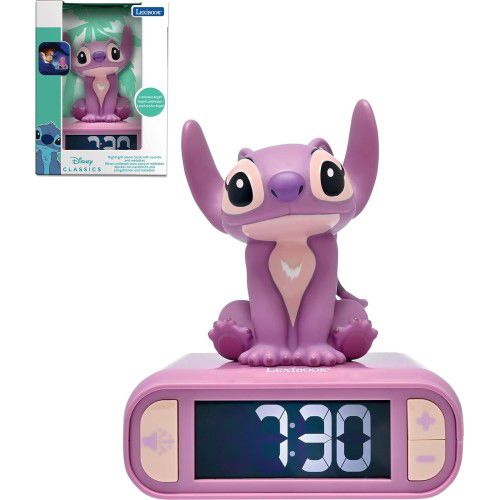 Lexibook Disney Stitch Alarm Clock with Sounds and Melodies (2 colors available)