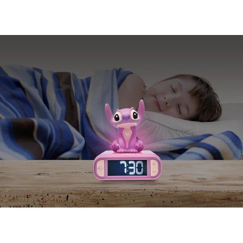 Lexibook Disney Stitch Alarm Clock with Sounds and Melodies (2 colors available)