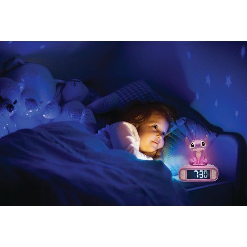 Lexibook Disney Stitch Alarm Clock with Sounds and Melodies (2 colors available)