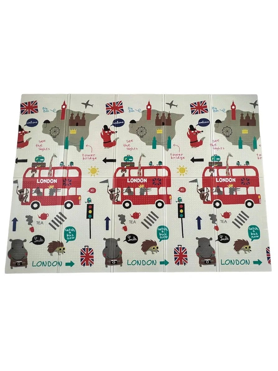 Kids Play Mat Double Sided - London/Baby