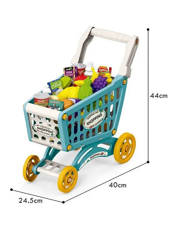 Assorted Market Shopping Trolley Set - 60pcs