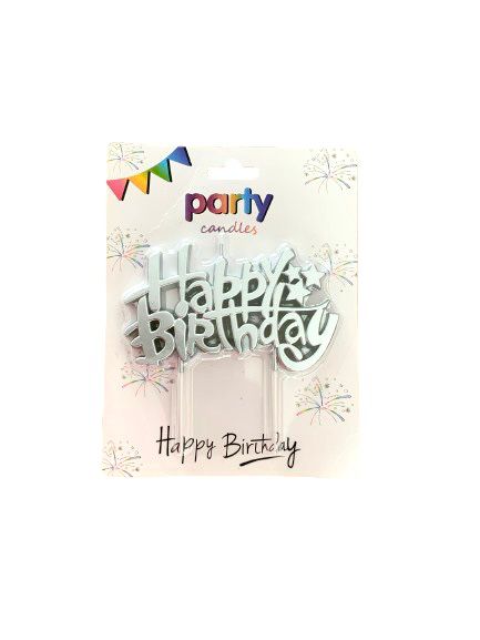 Happy Birthday Shinning Party Candles (Available in 4 different Colors)