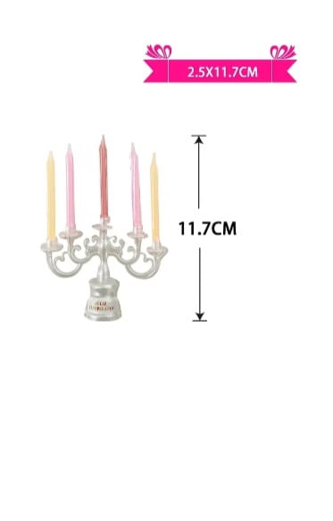 Birthday Party Candles - Set of 5 (Available in 2 colors)