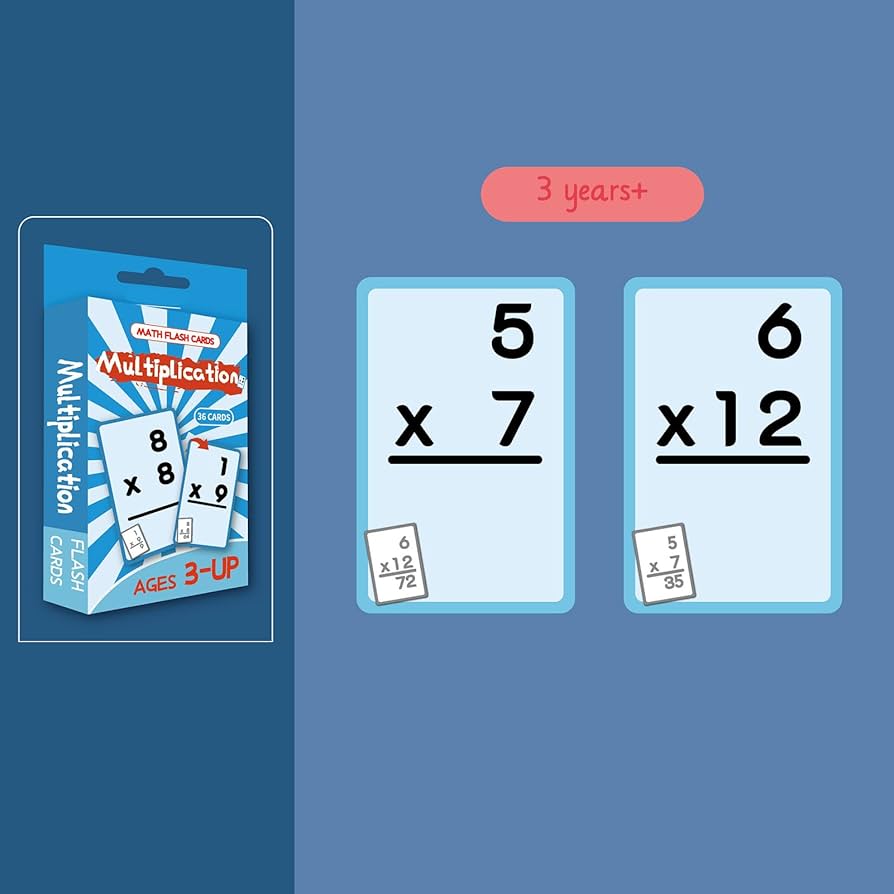 Maths Flash Cards - Multiplication