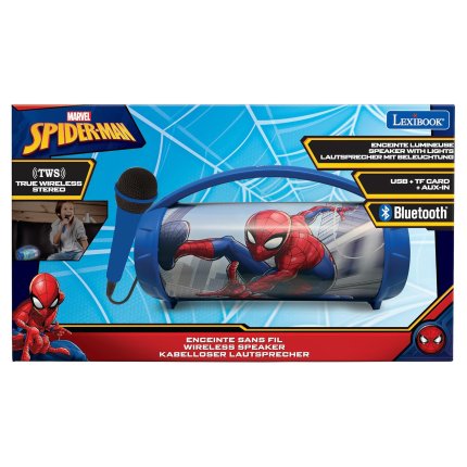 Spiderman Boombox Speaker with Microphone