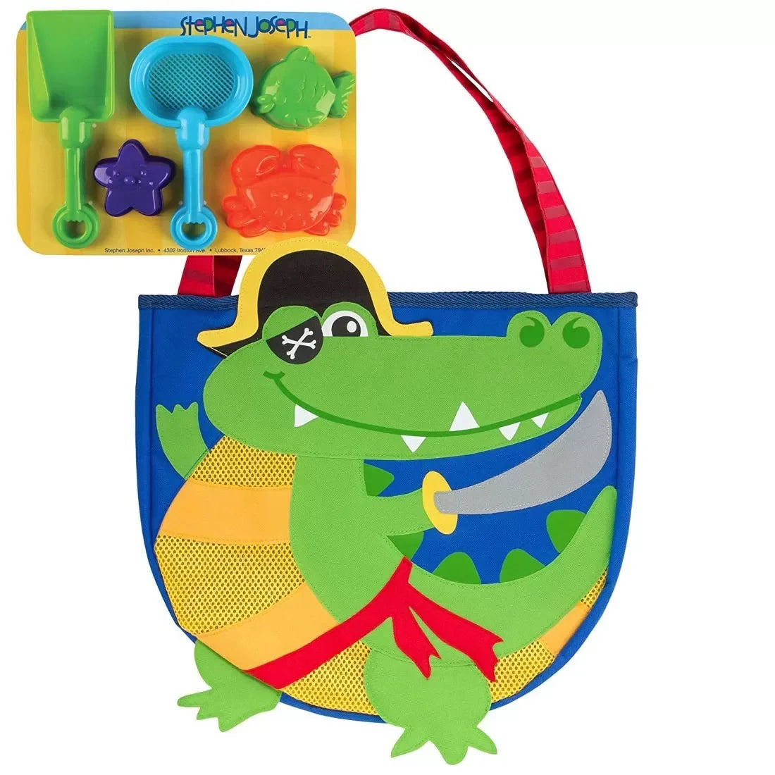 Stephen Joseph Beach Totes with Sand Toy Set (Available in 3 designs)