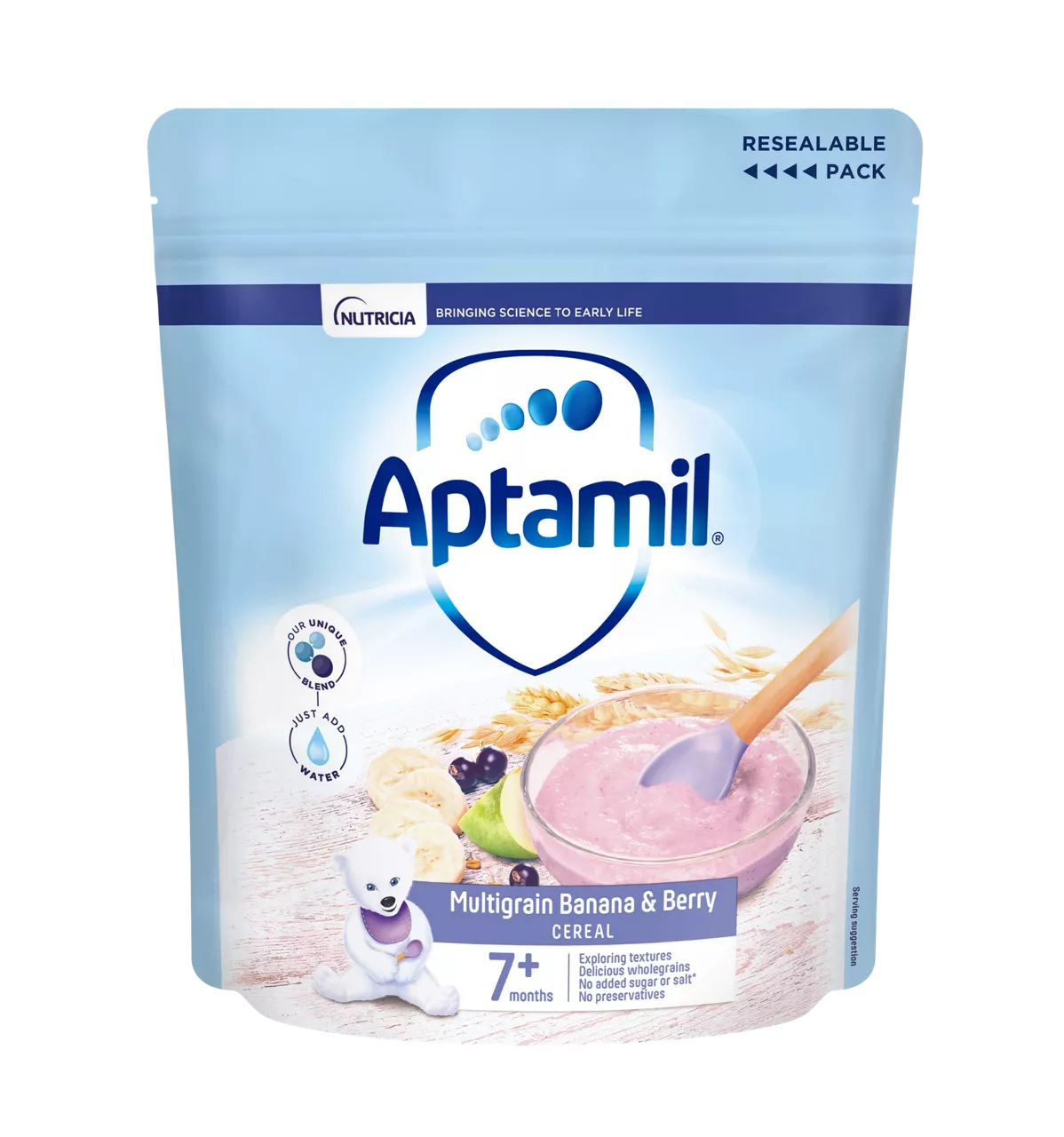 Aptamil Multigrain Banana & Berry Cereal (7+ Months) - 200g