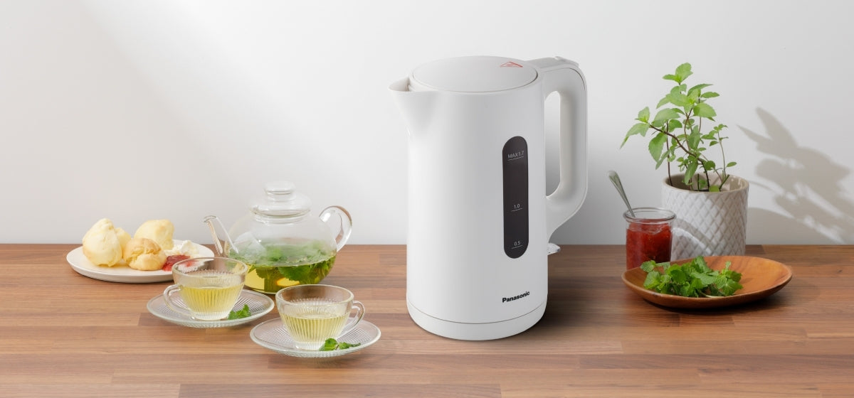 Panasonic Electric Kettle, LED Indicator, Removable Anti-Scale Filter, 1.7L Capacity