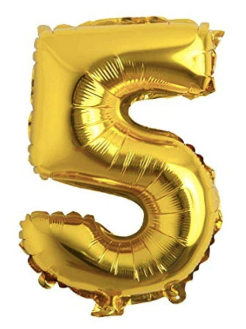 26 Inch Gold Number Foil Balloons