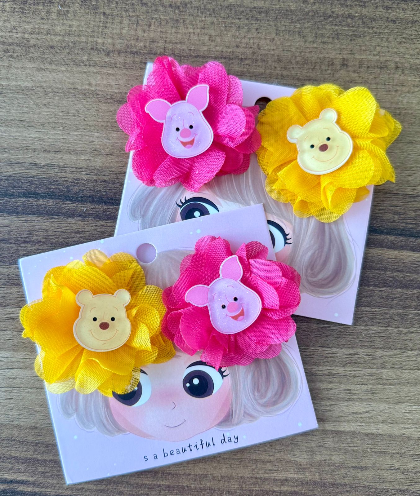 Bantyk Winnie The Pooh & Piglet Duo Hair Clips