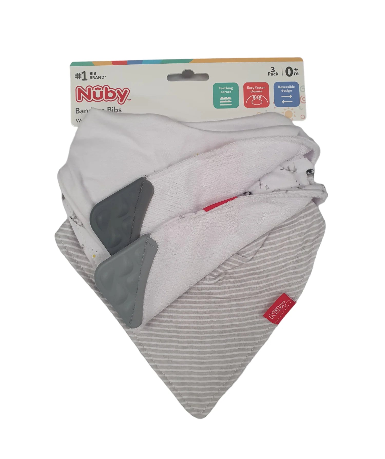 Nuby Bandana Teething Bibs 3 Pack