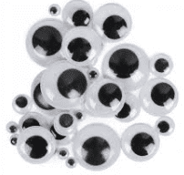 Mini Googly Eyes Pack - 10MM Size Eyes (40 pieces in a pack)
