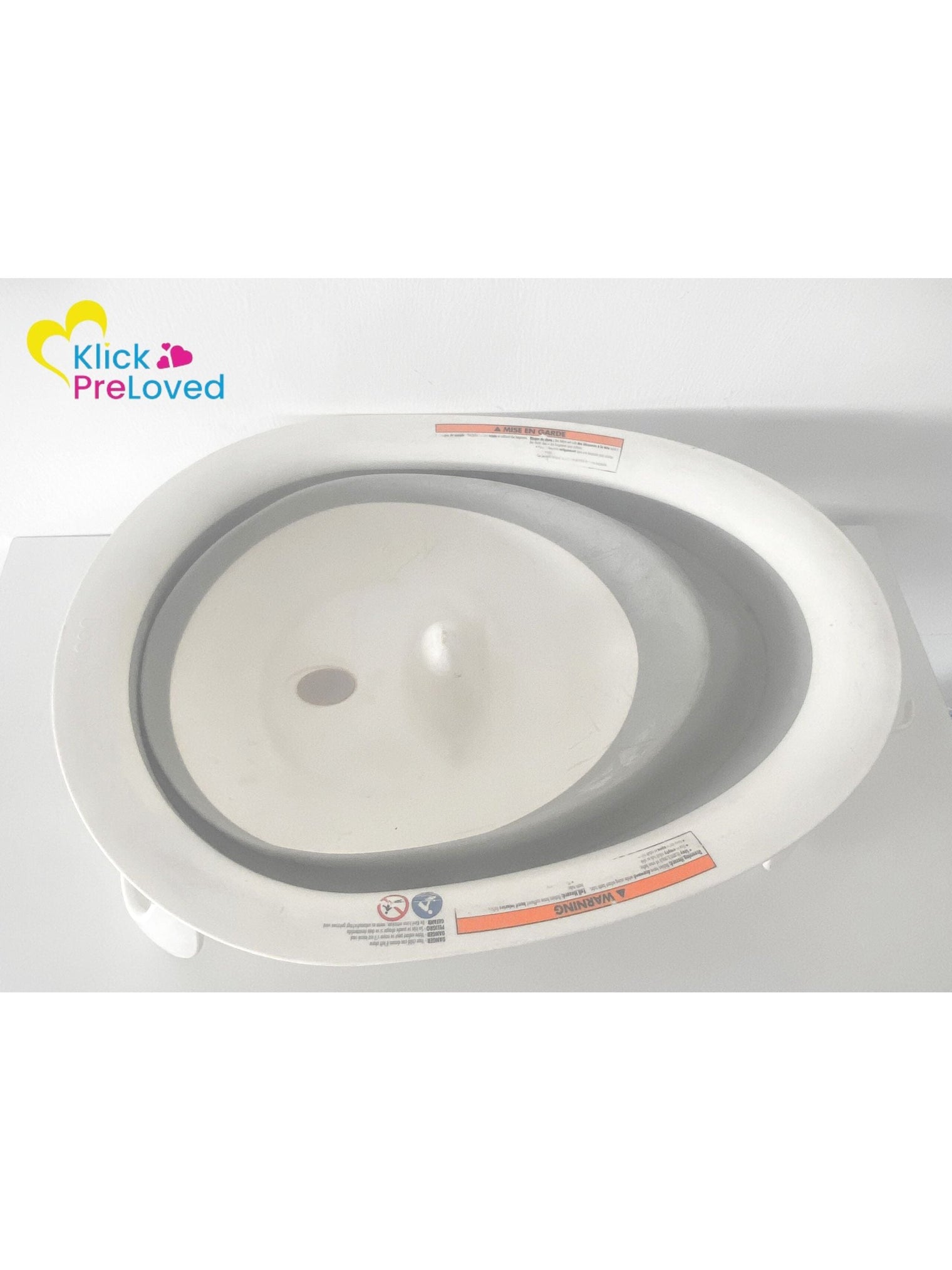 PreLoved Boon Naked Baby Bathtub - Gray (Gently Used)