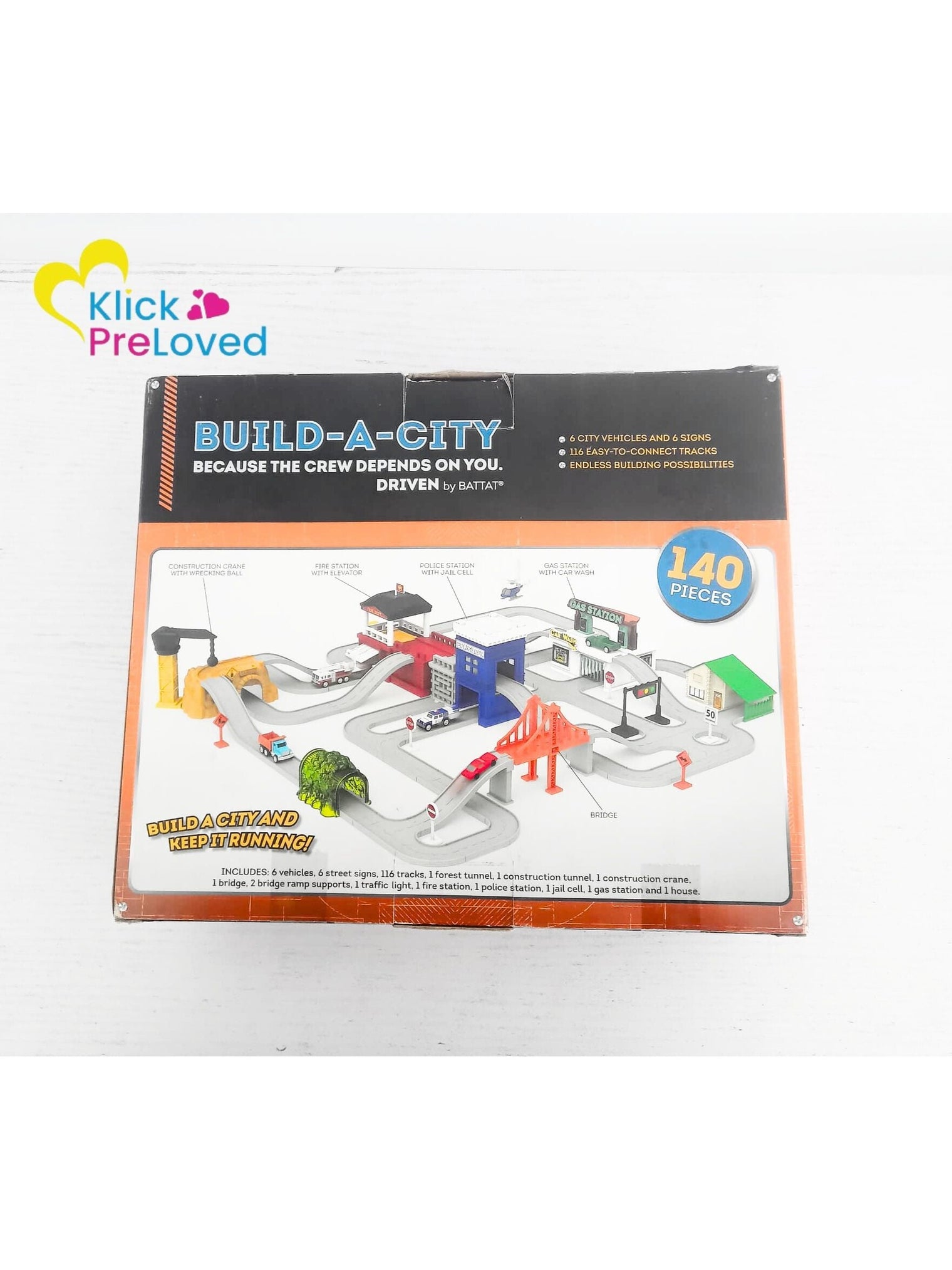 PreLoved Pocket Build-A-City (140pcs) - Driven by Battat (Brand New)